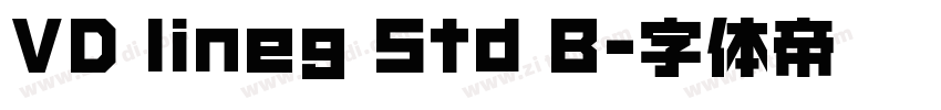 VD lineg Std B字体转换